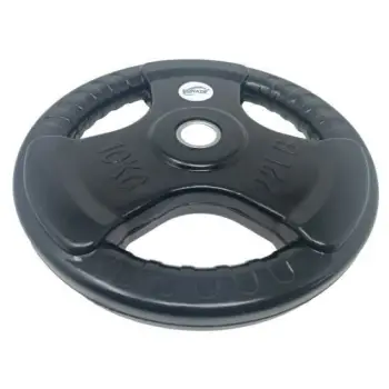 10 kg rubberized disc | Tri-Grip | 28 - 50 mm