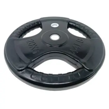 20 kg rubberized disc | Tri-Grip | 28 - 50 mm