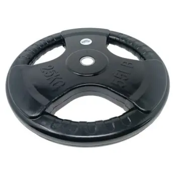 25 kg rubberized disc | Tri-Grip | 28 - 50 mm