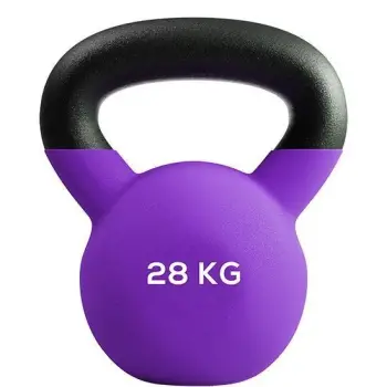 28 Kg Neoprene Coated Kettlebell - Exercices fonctionnels
