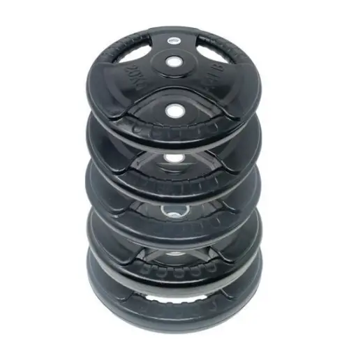 Set of Rubber Plates with Handles - 1000 Kg | Gym Professionals | Gym