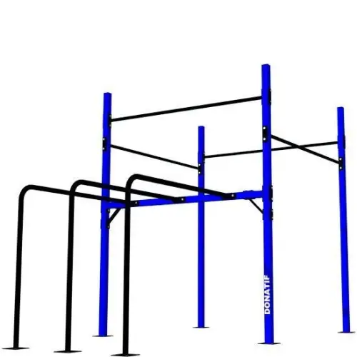 Cadre de gymnastique suédoise avec barres parallèles - D60 | Réglable - Modulaire