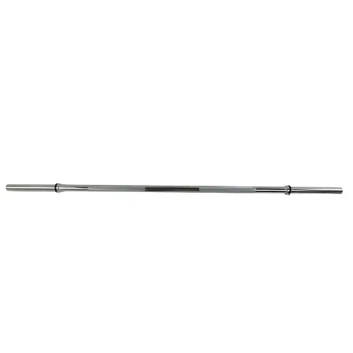 Gym Barbell 120 cm - 25 mm | Cierre de resorte - Vista frontal