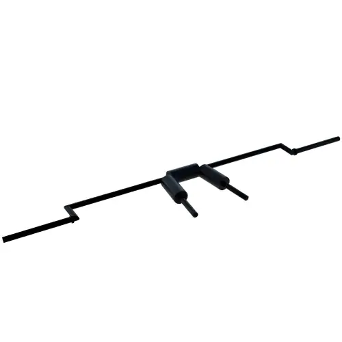 Safety Squat Bar 25 mm - Bilanciere Professionale | Chiusura a Molle - Vista Frontale