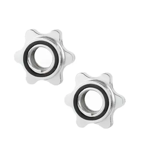 Pair of Screw Disc Clamps - 28 mm | Threaded Closure - Front View