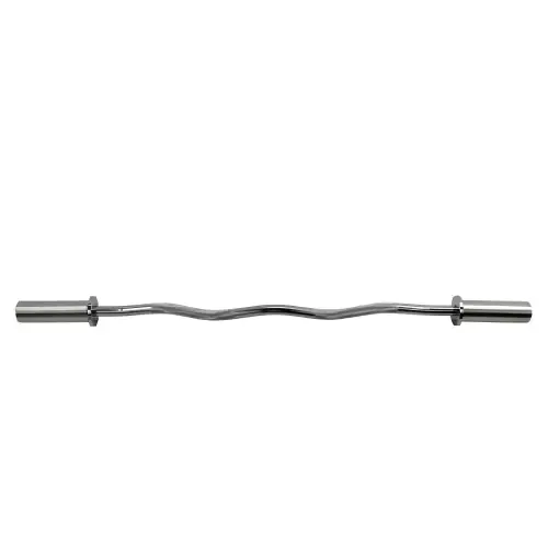 Bilanciere EZ Olimpico 120 cm - 50 mm - Curl Bar | Professionale - Vista frontale