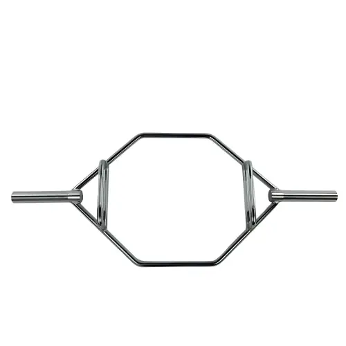 Haltères olympiques hexagonaux - 50 mm | Barre de traction hexagonale - Vue de face