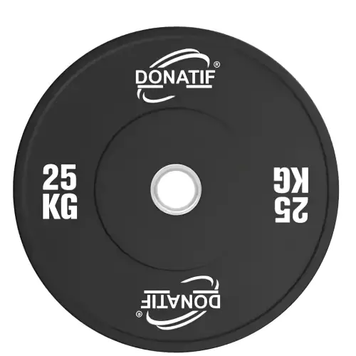 Disco Bumper 25 Kg | Bumper Plate - Foro Olimpico 50 mm - vista Frontale