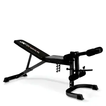 Adjustable Bench with Leg Extension and Leg Curl - Arm...