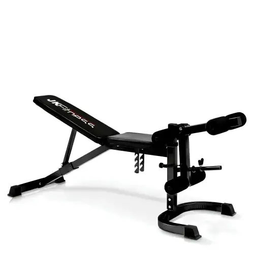 Adjustable Bench with Leg Extension, Leg Curl, Arm Curl - JK 6050 - Full View