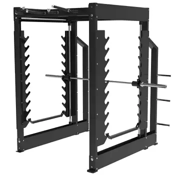 Multistazione Smith Machine | Rack a Gabbia con Multipower - Visuale Struttura Completa