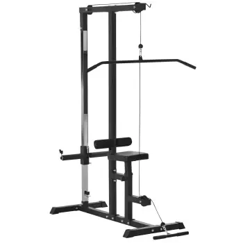 Lat Machine with Low Pulley | Pulldown | Loading Discs - Full View Tool