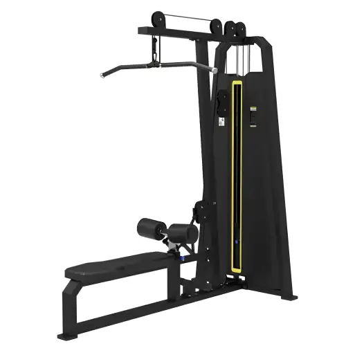 Lat Machine | Pull Back - FMT | Carico Selezionabile | Palestra - Visuale Completa Attrezzo