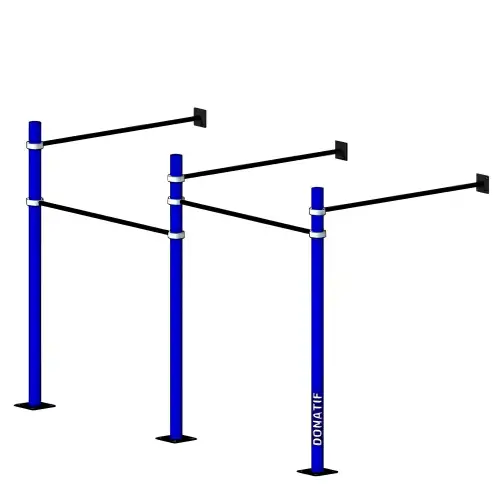 Structure murale de gymnastique suédoise - D100 Pro | Multistation | Fitness - Vue d'ensemble de l'équipement