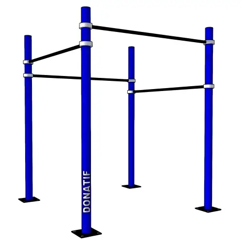 Rack Calisthenics a Gabbia - D100 | Stazione Allenamento | Palestra - Visuale Completa Attrezzo