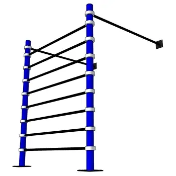 Calisthenics Rückenlehne Struktur - D100 | Einstellbar | Professional - Vollansicht Werkzeug