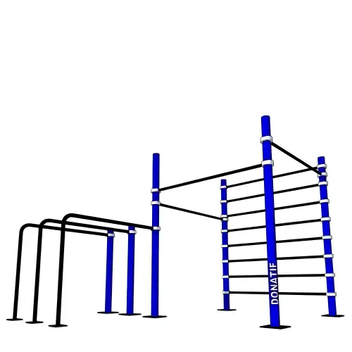 Calisthenics Structure - Extreme D100 | Customizable | Indoor - Full View Tooling