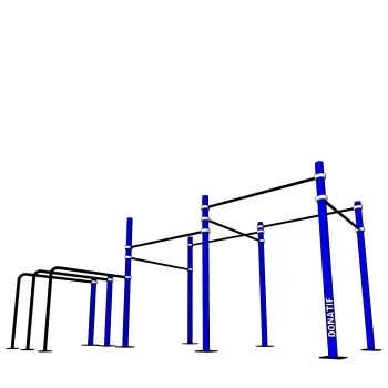 Calisthenics Rack with Double Cage and Parallel bars | Professional model - Full view of equipment