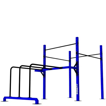 Calisthenics Cage Rack with Parallel Bars - D80 | Crosstraining - Full View Tool