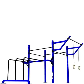 Multifunctional Calisthenics Structure - D80 | Customisable - Full view of equipment