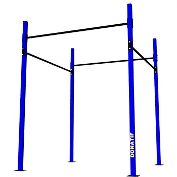 Cadre de gymnastique suédoise avec barres de traction - D60 | Made In Italy - Vue d'ensemble de l'équipement