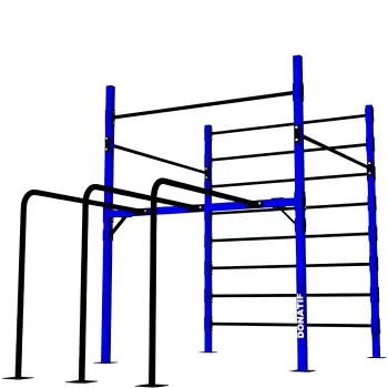 Structure de gymnastique suédoise avec barres murales et...