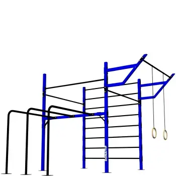 Estructura Calistenia Multifuncional - D60 | Gimnasio - Gimnasio - Vista completa del equipamiento