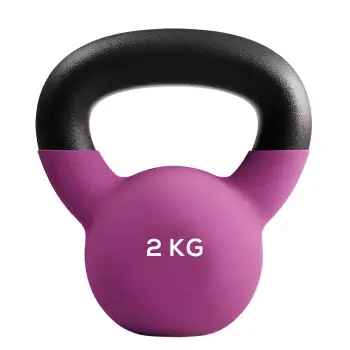 2 Kg Neoprene Coated Kettlebell - Functional Exercises - Full View Product