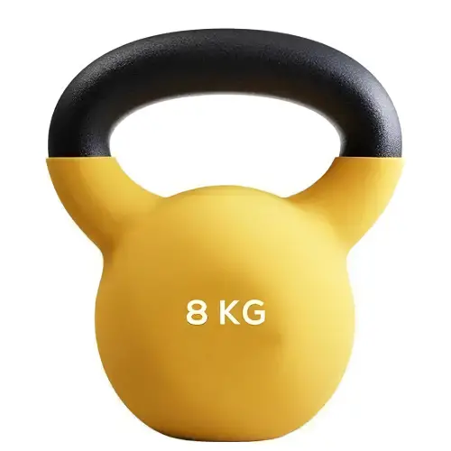 8 Kg Neopren beschichtete Kettlebell - Funktionelle Übungen - Vollansicht Produkt