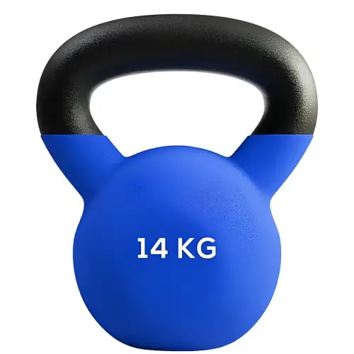 14 Kg Neoprene Coated Kettlebell - Ejercicios Funcionales - Vista Completa del Producto