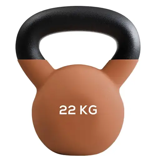 22 Kg Neopren beschichtete Kettlebell - Funktionelle Übungen - Vollansicht Produkt