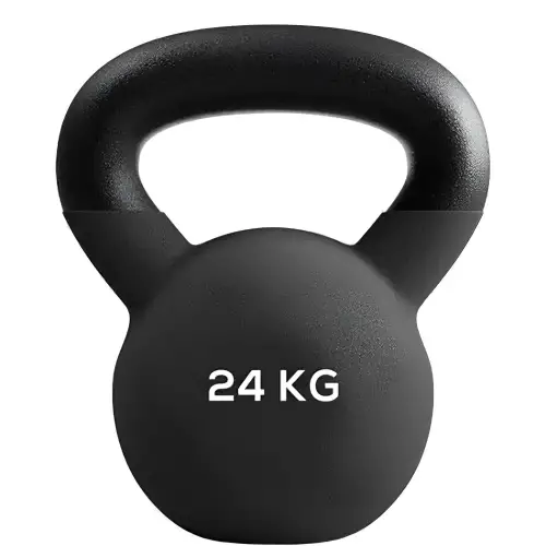 24 Kg Neoprene Coated Kettlebell - Ejercicios Funcionales - Full View Product