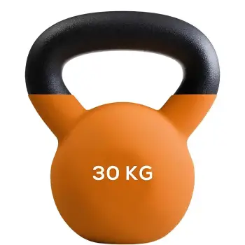 30 Kg Neopren beschichtete Kettlebell - Funktionelle Übungen - Vollansicht Produkt