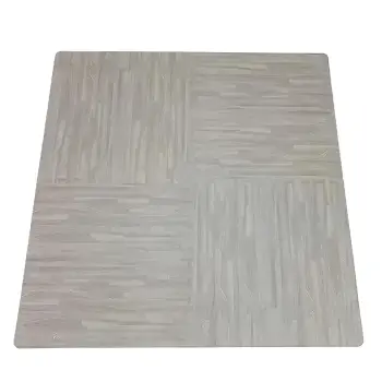 Gymnasium Rubber Mats | Interlocking - Puzzle | Fitness | Parquet Grey - Full view Product