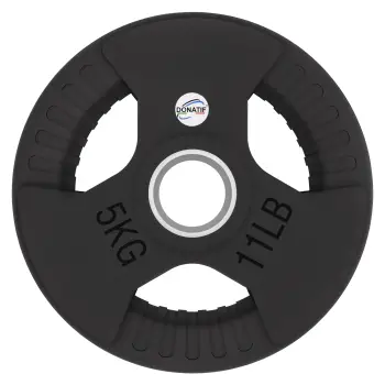 5 kg rubberized disc | Tri-Grip | 28 - 50 mm