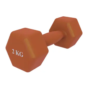 Non-slip Vinyl Dumbbell - 2 Kg | Fitness Weight - Gym