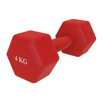 Non-slip Vinyl Dumbbell - 4 Kg | Fitness Weight - Gym