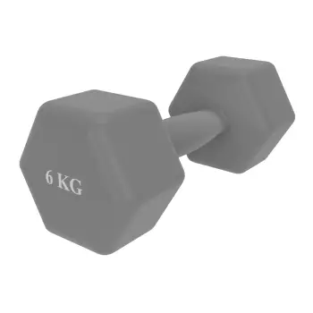 Non-slip Vinyl Dumbbell - 6 Kg | Fitness Weight - Gym