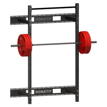 Soporte de pared plegable para gimnasio en casa