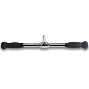 Straight Biceps Bar - Rubberized | Gym and Fitness