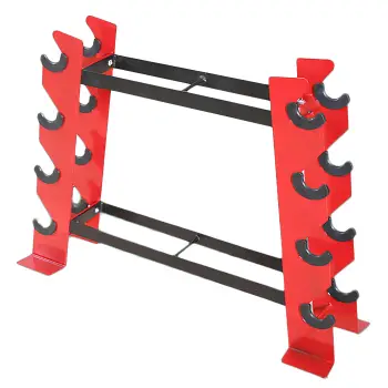 Rack Multifuncional para Mancuernas - 2 Estantes | Gimnasio