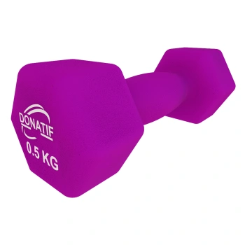 Manubrio in Neoprene da 0,5 Kg - Antiscivolo | Fitness - Visuale sul Lato Sinistro